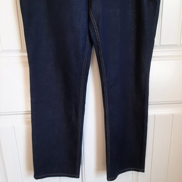 Soft Surroundings NWT The Ultimate Pull On Slim Full Length Jeans Marina Wash L - Picture 3 of 14